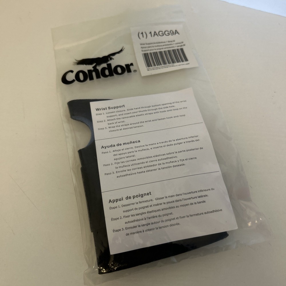Condor Brand, Wrist Support, Ambidextrous, 1 Strap, M