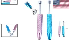 Stylish 2-Pack Mini Grabber Tools – Pink & Blue Claw Holders for Delicate Items