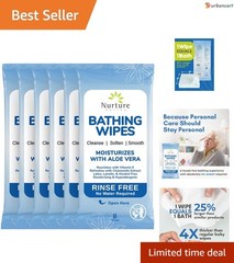Nurture XL Aloe Bath Wipes – Waterless, Sensitive Skin Care for All