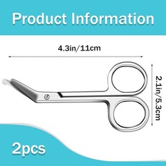 2-Piece Ostomy Scissors, Ostomy Supplies for Ostomy Care, Colostomy, Urothrostom