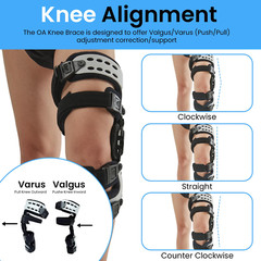 Medial Unloader Knee Brace for OA Osteoarthritis Knee Pain Relief, Bone on Bone