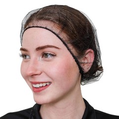 100 Pack SAFEKO Disposable Honeycomb Nylon Hair Nets Breathable 28 Inch Black