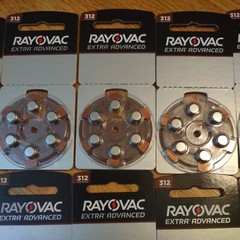 BRAND NEW RAYOVAC EXTRA ADVANCED 312 BATTERIES EXPIRATION 2024