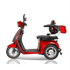 350W 3 Wheels Foldable Mobility Scooter Ice Cooler Box Camping Fishing