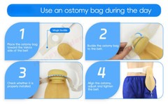 Colostomy bags Reusable Drainable Pouches Ostomy Ileostomy Stoma Care Portable