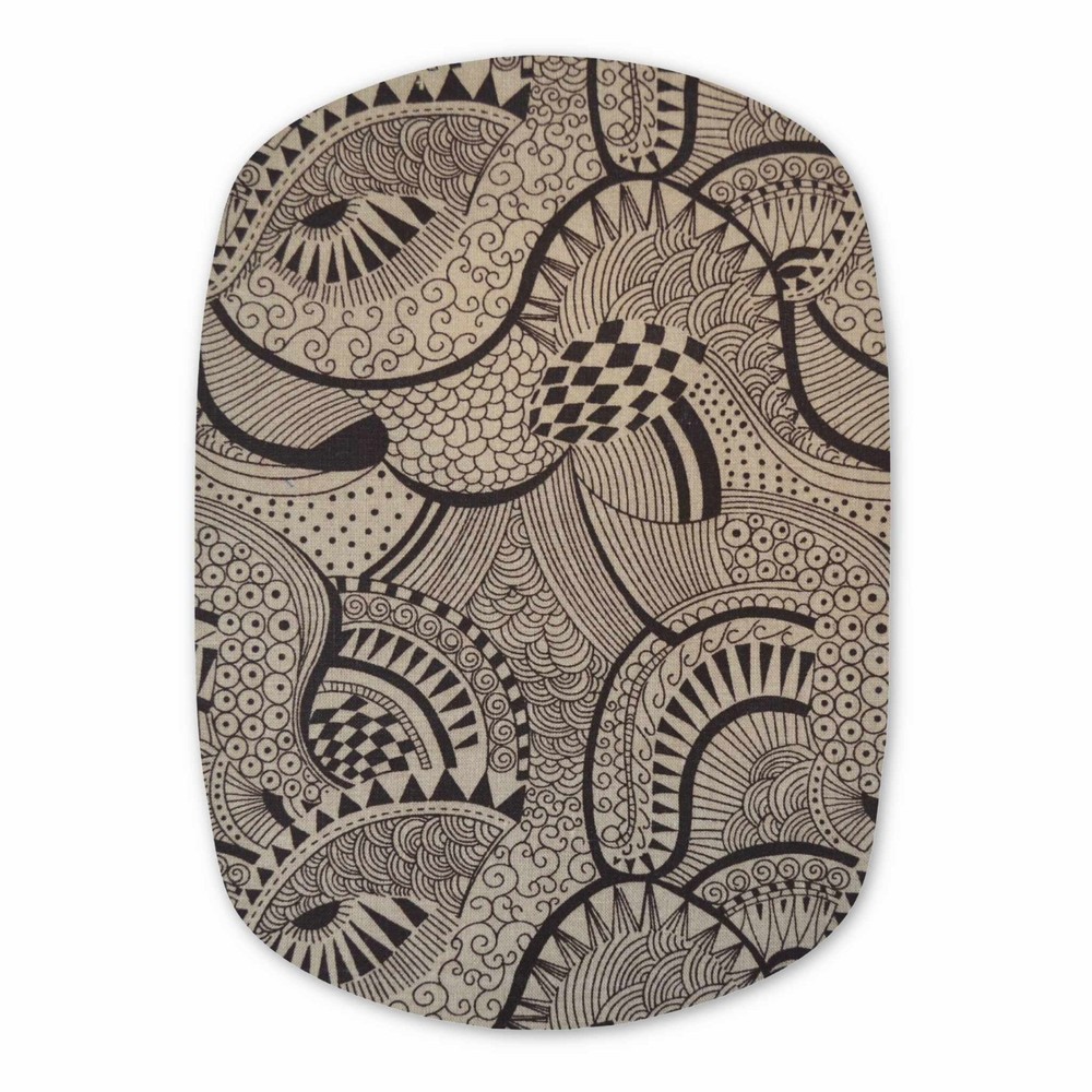 Tan Geometric Custom Ostomy Pouch Cover Ileostomy Colostomy Urostomy Bag Cover