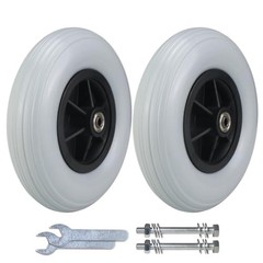 8″ Solid Tire Wheelchair Caster Wheels (Pair) – 200×50 Front/Rear Replacement