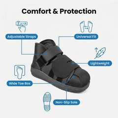 SANGENG Closed Post Op Shoe – Fracture Walking for Women & Men – L
