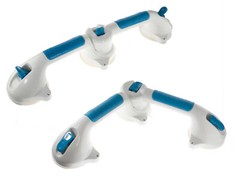 Suction Cup Grab Bar Multi-Positional 180° Swiveling Suction Grip 27″ Hand Rail