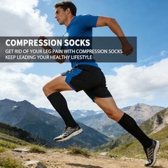 Sooverki Copper Compression Socks for Men & Women 8 Pack 15-20mmHg – Knee Hig…