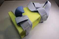 Hip Abduction Foam Pillow – For Hip Surgery & Hip Fractures – 18″ – Yellow
