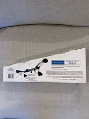 Protocol Foldable Extendable Reacher Grabber 33in Blue Silver Ergonomic Handle