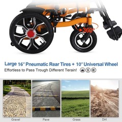 Ultra Lightweight Transport Wheelchair for Adults, oldable,Black FrameUpholstery