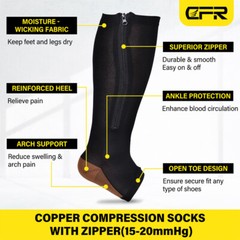 Compression Socks Stockings Womens Men Knee High Medical 20-30 mmHG S M L XL XXL
