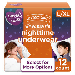 Ultimate Care Nighttime Underwear for Boys & Girls L/XL, 12 Ct