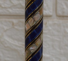 Handcrafted Egyptian Stick, Lapis & Mother of Pearl Inlay Wood Walking Cane 36″