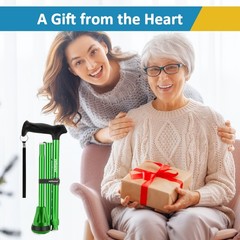 Adjustable Foldable Walking Cane for Seniors,Lightweight Heavy Duty,Collapsible