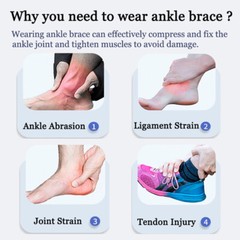 Ankle Brace Support Stabilizer Foot Guard Sprain Pain Relief Drop Foot Strap