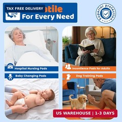100 Count Disposable Bed Pads 23″x36″,Premium Adults Incontinence Chucks Underpa