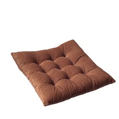 Corduroy Strap Cushion Solid Color Office Chair Cushion Soft and Comfortable But