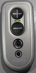 Phonak PilotOne Hearing Aid Remote Control Silver Black w/ Case | IN BOX