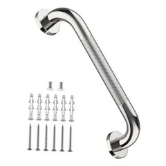 12 Inch Stainless Steel Chrome Shower Grab Bar, Bathroom 1 Foot (Pack of 1)