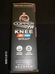Copper Fit Rapid Relief Knee Adjustable – Hot/Cold Reusable Gel Pack. Stay Mobil