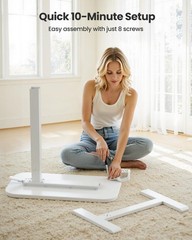 Marsail 2816 Overbed Table Wheels And 360 Cup Holder Height-Adjustable