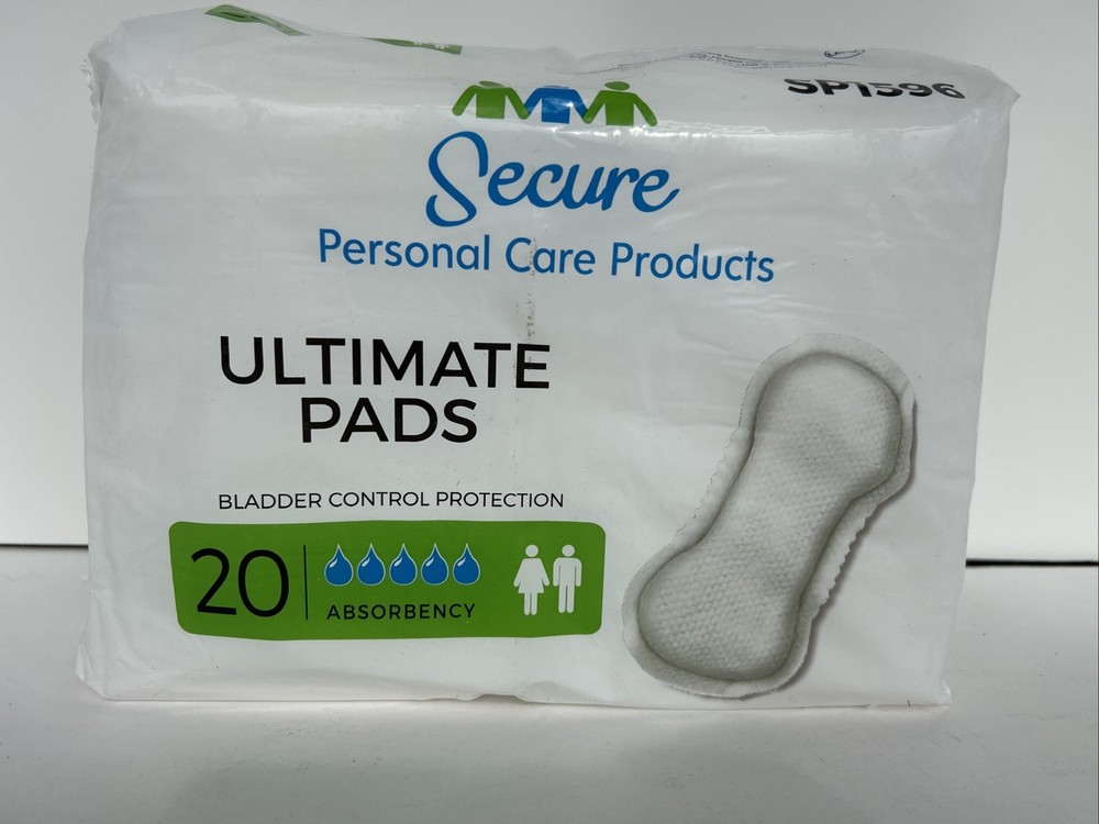 Secure Personal Care Products. 1 Pack 20 Pads. Ultimate Pads. SP1596 BRAND NEW.
