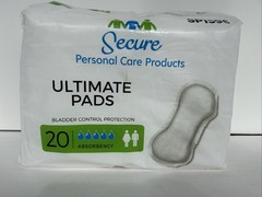 Secure Personal Care Products. 1 Pack 20 Pads. Ultimate Pads. SP1596 BRAND NEW.