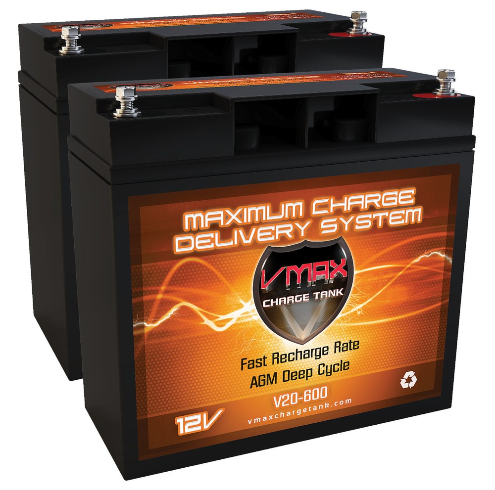 QTY 2 Freedom 952 Mobility Comp. 12V AGM 40AH Hi Cap Scooter VMAX600