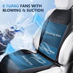 FLORICH Cooling Car Seat Covers with Blowing & Suction, 12V-24V Cooling