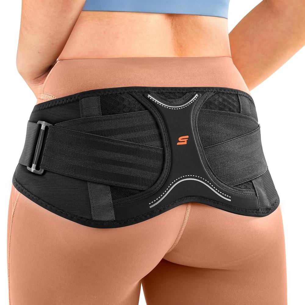 SueStar Sacroiliac Belt with Removable 3D XL (Hip Size39.4-45.3）, Grey