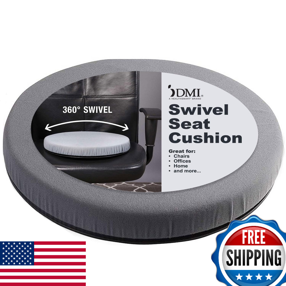 HealthSmart 360° Swivel Seat Cushion Chair Assist – Elderly Twisting Disc Gray