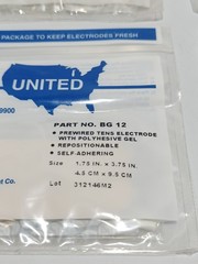 United Pre-Wired TENS Electrode 1.75” X 3.75” Pads (16 Total) Repositionable USA