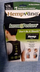 Brand New Hempvana Arrow Posture – Fully Adjustable Posture Support Adult L/XL