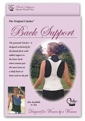 Back Support Cincher for Women – Adjustable, Comfortable, Black, Small Size