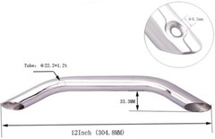 2X Stainless Steel 9 inch Boat Marine Grab Handle Handrail for Marine Yacht RV