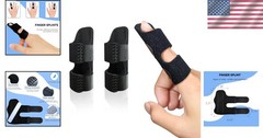Finger Splint 2 Pack Universal Trigger for Middle, Index, Ring Fingers, Pain …