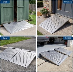 29″ X 48″ Shed Ramp for Riding Mower & Lawn Equipment |1500LB Capacity Anti-Slip