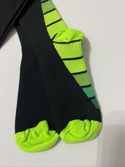 Compression Socks Size M/L Black & Green Knee Length Long