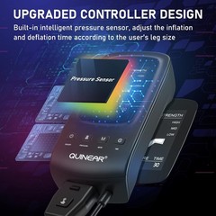 QUINEAR Air Compression Recovery System Sequential Leg Massager Therapy Boots, M
