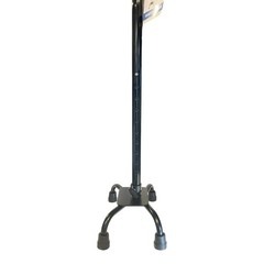 RMS 4 Prong Quad Base Walking Stick Adjustable Foam Handle Lightweight Cane