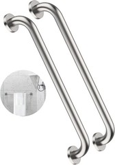 2 Pack 24″ Satin Brushed Nickel Steel Grab Bars