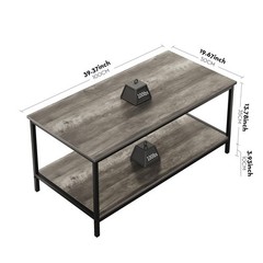 Saygoer Coffee Table Simple Modern Rectangular Center Table Open Space