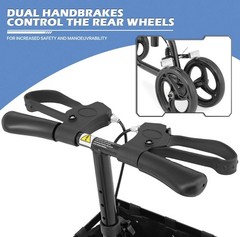 Unbranded Black Steerable Knee Walker Medical Scooter Foot Injuries, Preowned