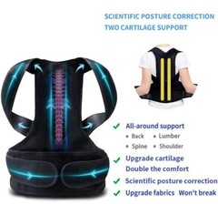 Adjustable Upper Back Shoulder Support Posture Corrector Corset Spine Brace Belt