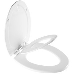 Mayfair NextStep2 Toilet Seat with Built-In Potty Elongated (1-Pack), White