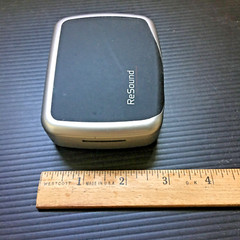 Genuine Resound Hearing Aid Case Protective Container Grey Silver 3.75″Lx3″W