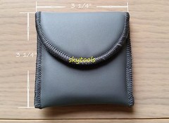 Leather Hearing Aids Soft Case ,Vinyl Carrying Storage Pouch for all hearing aid